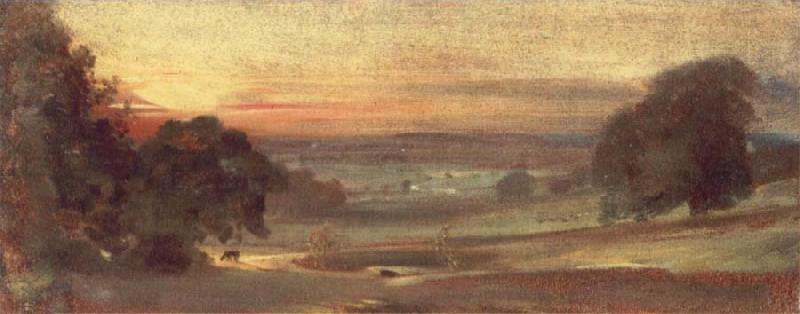 John Constable The Valley of the Stour at Sunset 31 October 1812 France oil painting art